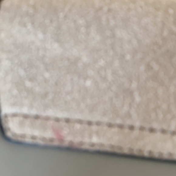 Gray suede bag circle closure designer inspired - Picture 8 of 12